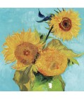 Earrings | Retro Hoop Earrings | Van Gogh | Sunflowers